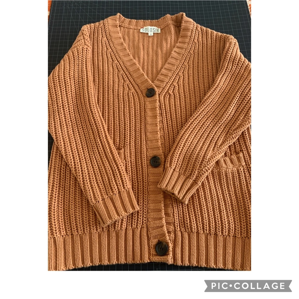 Solosix Classic Elizabeth Cardigan Copper Small